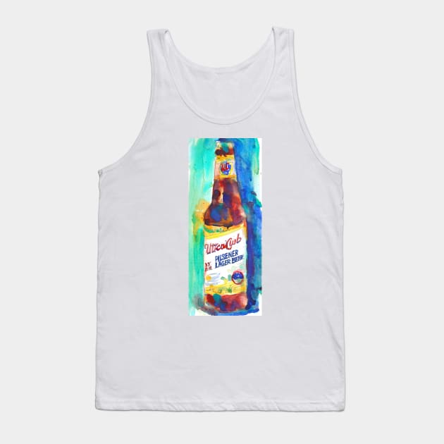 UTICA CLUB BEER Print from Original Watercolor Tank Top by dfrdesign